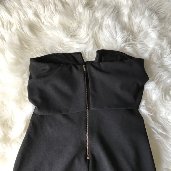 Bebe Strapless Mini LBD Sweetheart Dip - Picture 4 of 5